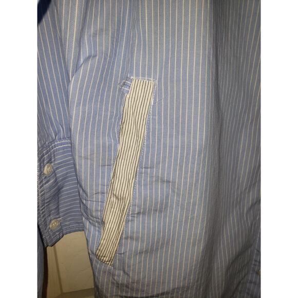 ZARA MULTIWAY PATCHWORK SHIRT DRESS BLUE/WHITE SIZE SMALL MINI STRIPE CLASSIC - Picture 16 of 16